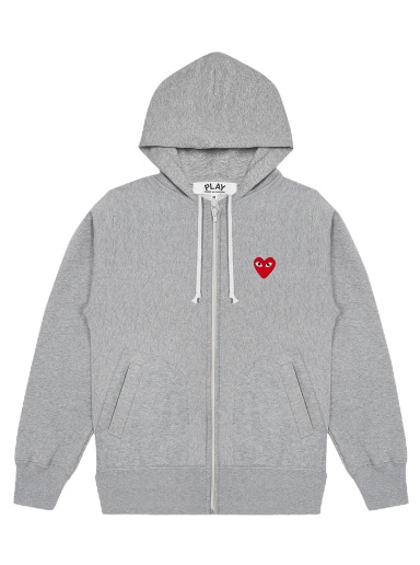 Dukserice Comme des Garçons Play Multi Heart Zip Up Hoodie Siva | AZ T250 051 1