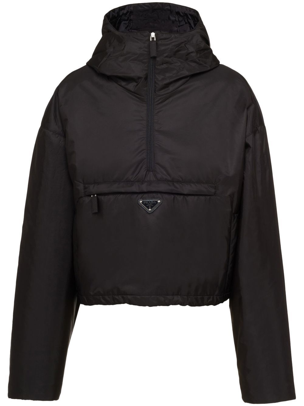 Jakna Prada Triangle Logo Hooded Jacket Crna | 29Z097S2311WQ9, 0