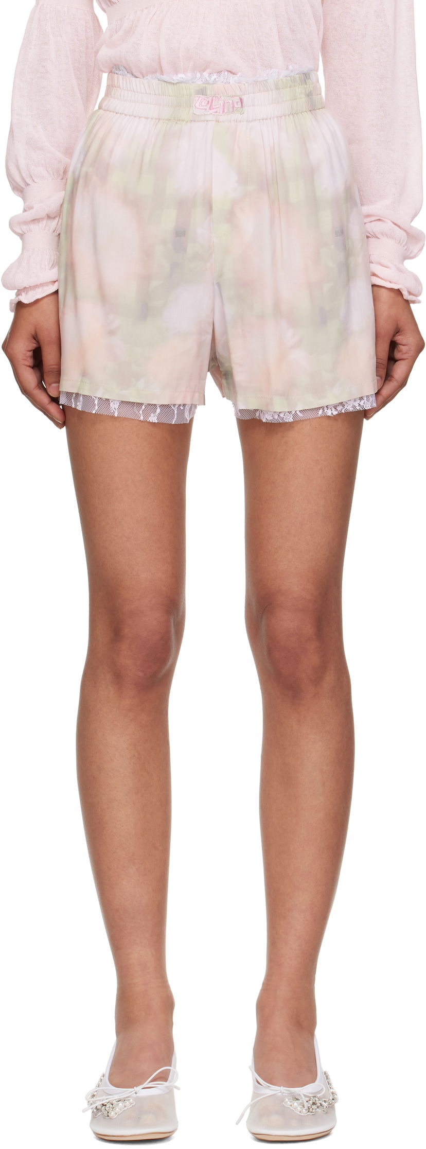 Kratke hlače Collina Strada Collina Strada Tie-Dye Mini Boxer Shorts Ružičasta | XX6008