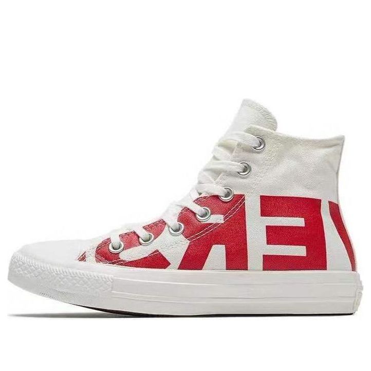 Tenisice i cipele Converse Chuck Taylor All Star Print Hi 'Wordmark' Bijela | 159532F