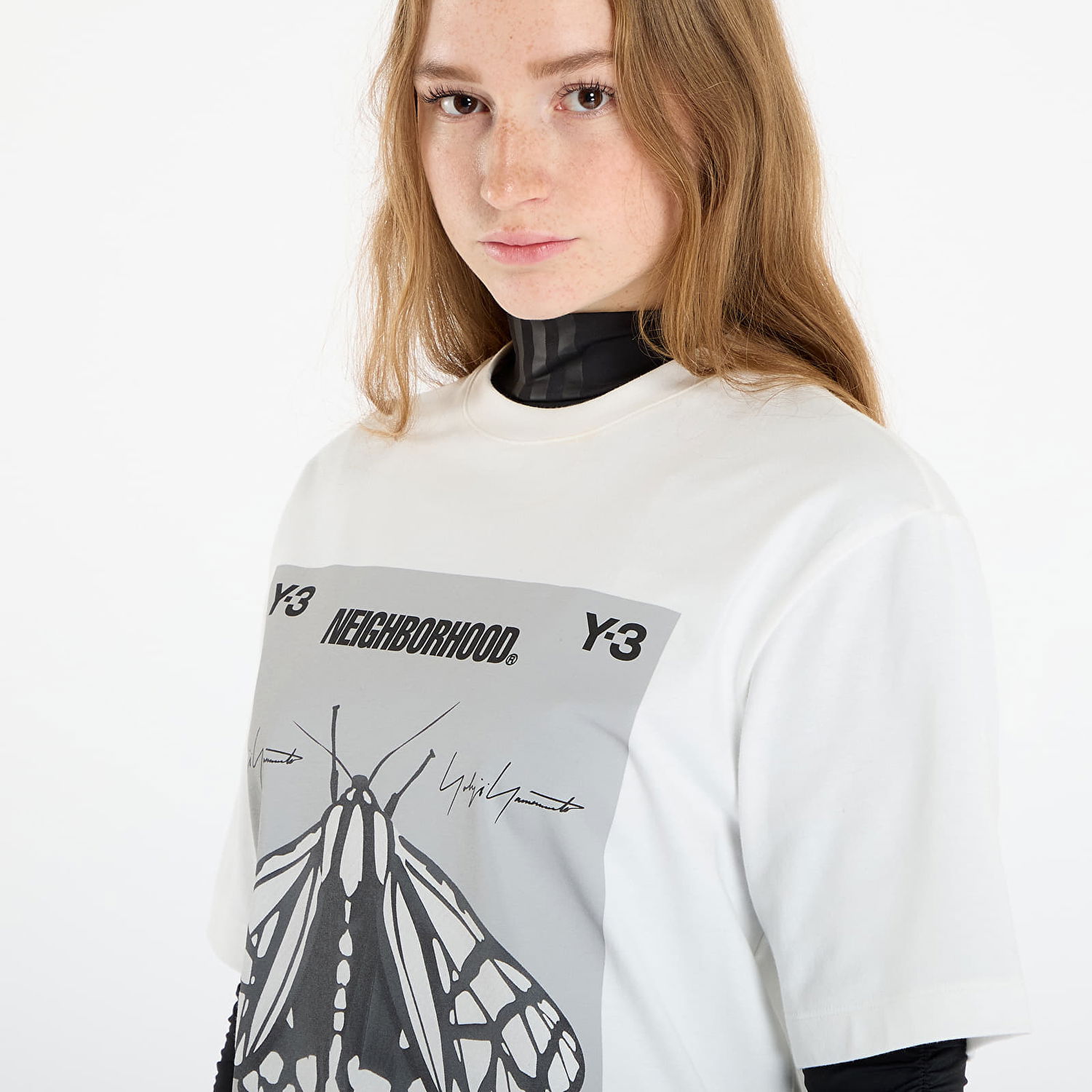 Majica kratkih rukava Y-3 Y-3 x Neighborhood Graphic Tee Bijela | JX7437, 1