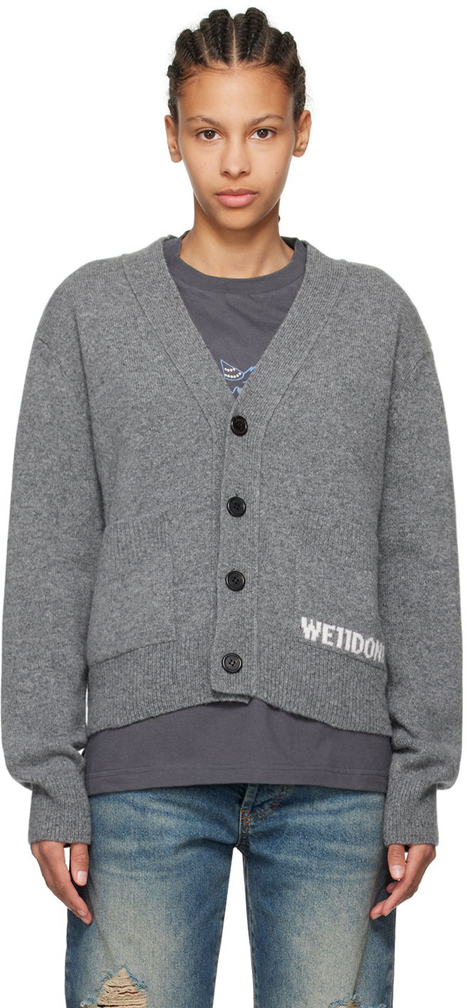 Džemper We11done We11done Patch Pocket Cardigan Siva | WD-KC3-23-621-U-CH