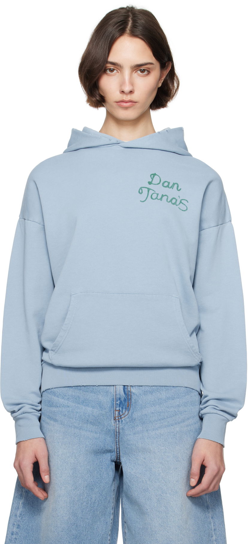 Dukserice RE/DONE Re/Done Modern 'Dan Tanas House' Hoodie Plava | 488-08UGHD006
