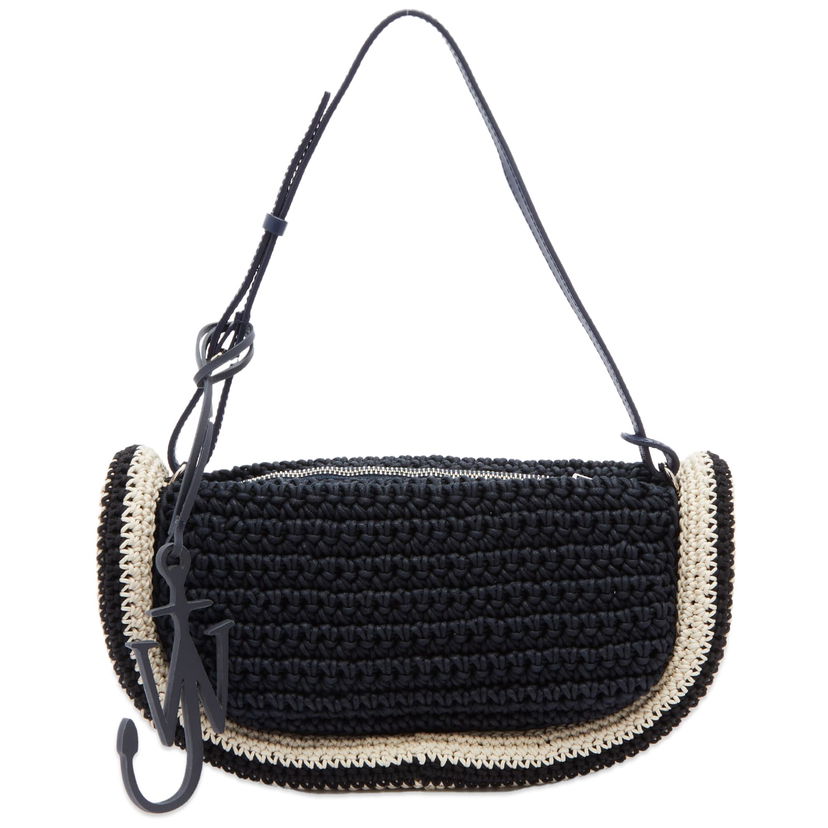 Torba za rame JW Anderson The Bumper-15 Crochet Shoulder Bag Tamnoplava | HB0576-FA0305-888