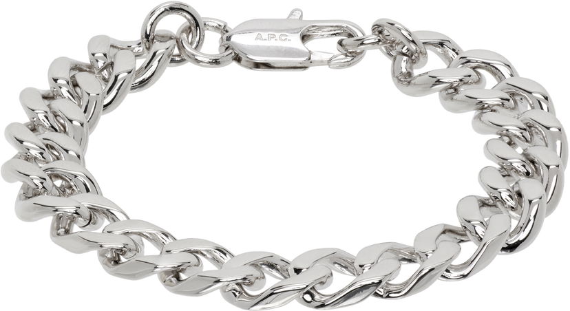Narukvica A.P.C. A.P.C. Silver-Tone Maxi Chain Bracelet Metalik | MEAEC-M70904