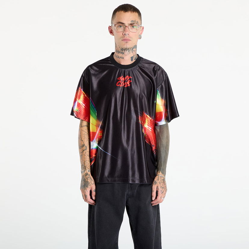 Majica kratkih rukava Pleasures PLEASURES Daft Club Sport Shirt Crna | P25DP002-BLACK