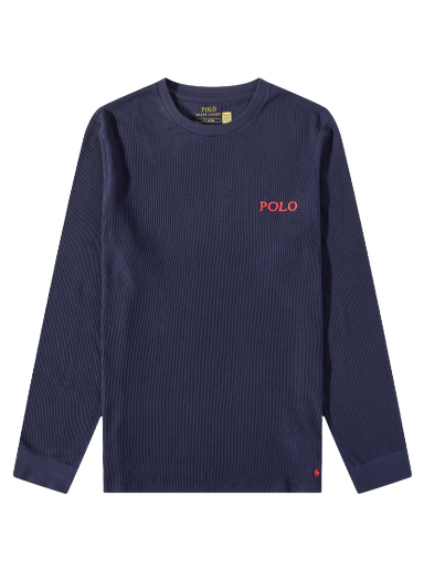 Majica kratkih rukava Polo by Ralph Lauren Long Sleeve Waffle Lounge Tee Tamnoplava | 714899615002