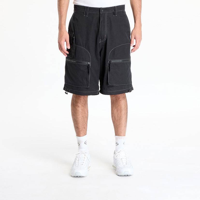 Kratke hlače Pleasures PLEASURES Raider Cargo Shorts Crna | P25SU026 BLACK