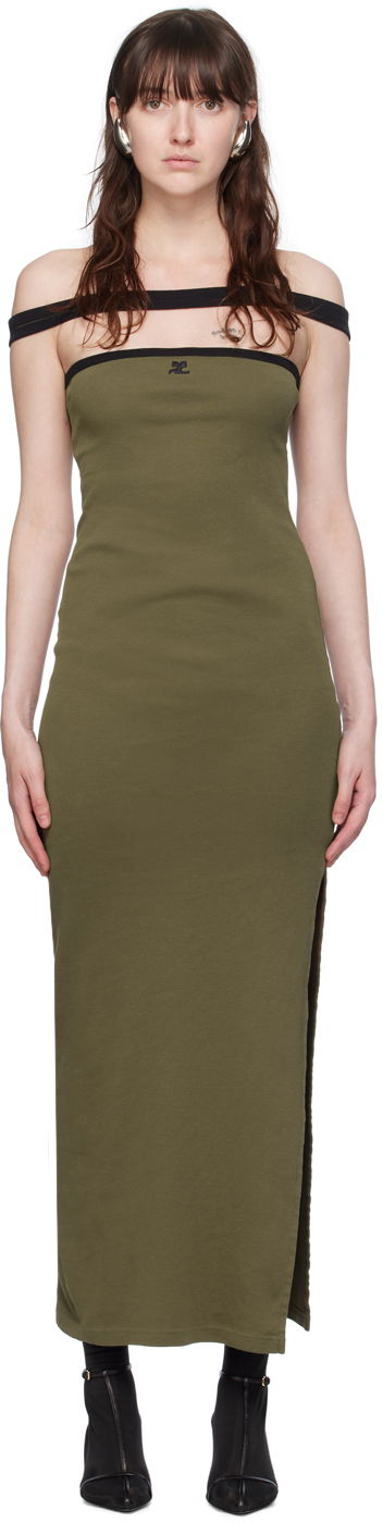 Haljina Courrèges Cutout Detail Maxi Dress Zelena | 224JRO400JS0070