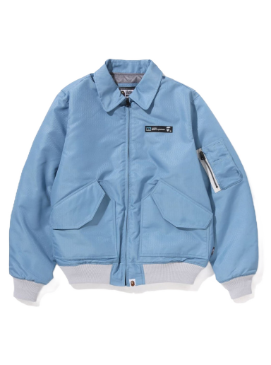 Jakna BAPE Honeycomb Ripstop Bomber Jacket Plava | 1J30-141-002