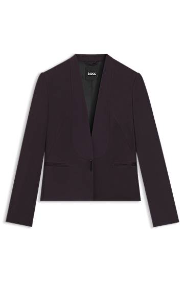 Jakna BOSS Regular-fit tuxedo blazer with shawl lapels Ljubičasta | 50548290, 0
