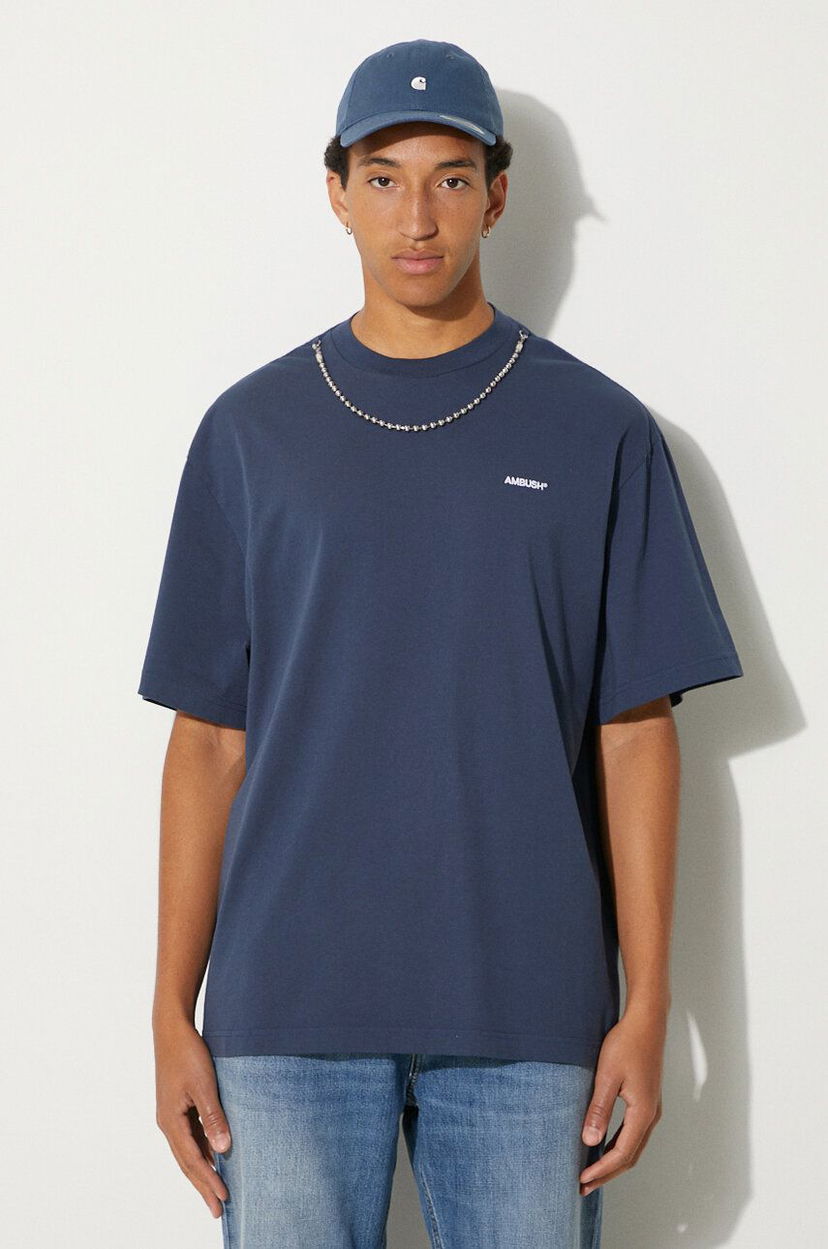 Majica kratkih rukava Ambush Ballchain Graphic T-Shirt Plava | BMAA001F24JER0014501