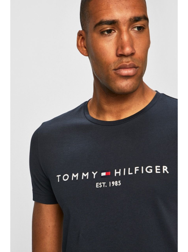 Majica kratkih rukava Tommy Hilfiger Logo T-Shirt Tamnoplava | MW0MW11465