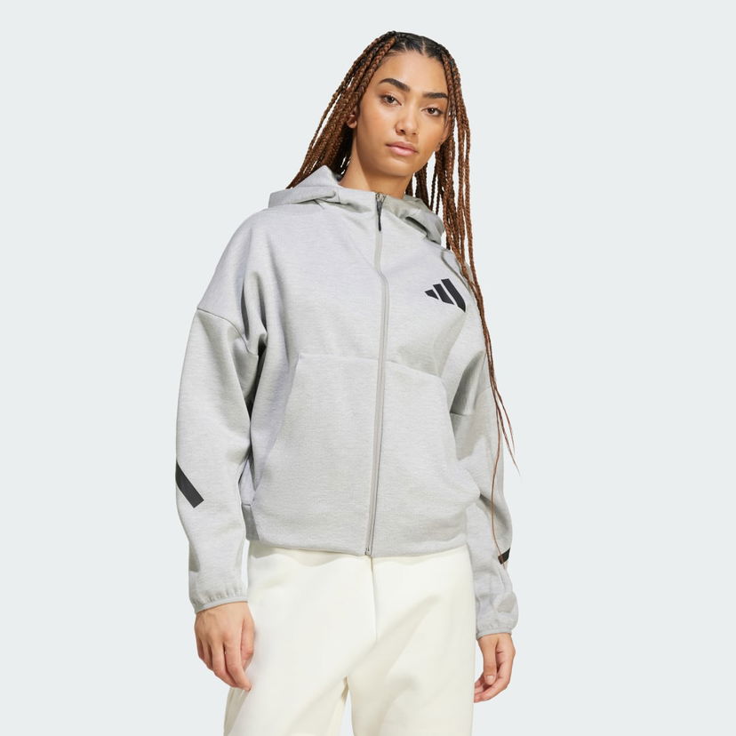 Dukserice adidas Performance Z.N.E. Full-Zip Siva | JD9593
