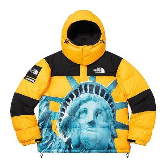 Pernata jakna Supreme Supreme x The North Face Statue of Liberty Mountain Jacket Žuta | SUP-FW19-910