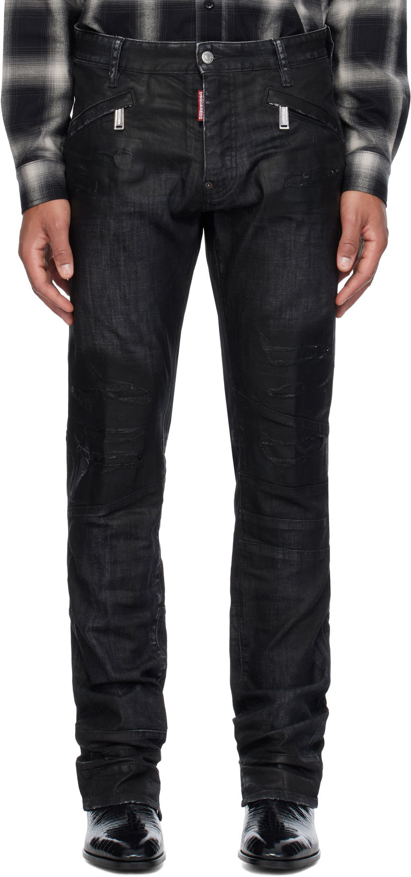 Jeans DSQUARED2 Honda Cool Guy Slim Fit Jeans Crna | S71LB1482_S30357