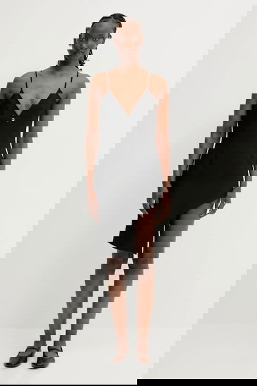 Haljina Coperni Coperni Tailored Asymmetric Mini Dress Crna | COPR187F3004, 0