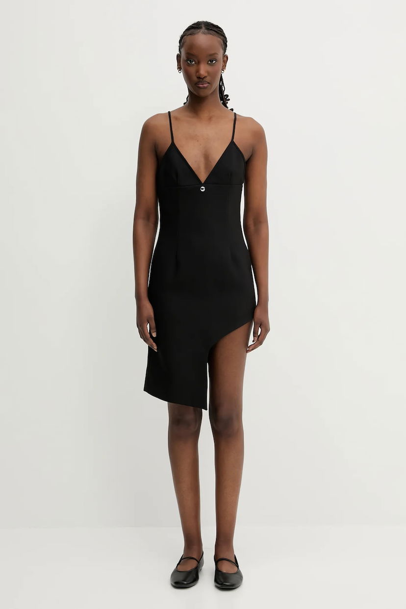 Haljina Coperni Coperni Tailored Asymmetric Mini Dress Crna | COPR187F3004