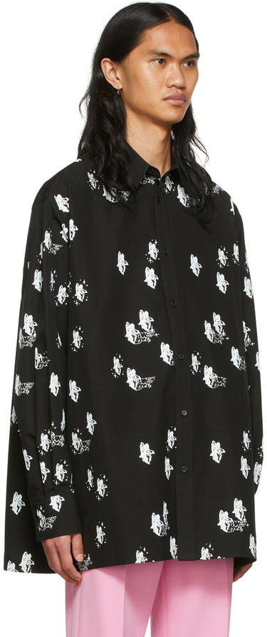 Košulja We11done Angels Print Shirt Crna | WD-BL1-22-213-U-BK, 1