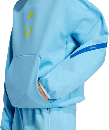 Dukserice adidas Performance MESSI ZNE Hoodie Plava | KB2136, 3