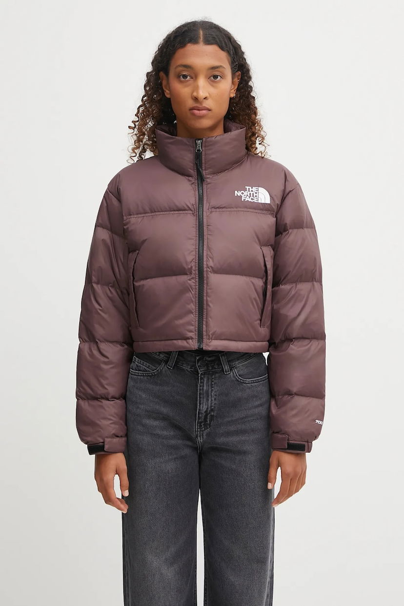 Pernata jakna The North Face The North Face Nuptse Cropped Puffer Jacket Smeđa | NF0A5GGEBQ71