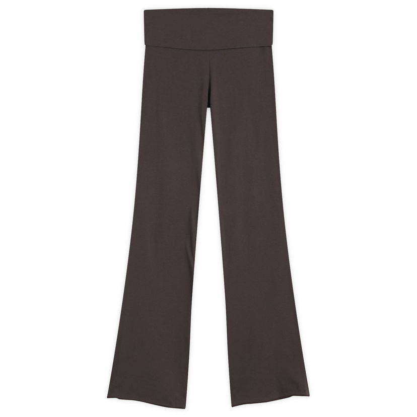 Hlače i traperice SKIMS SKIMS Foldover Jersey Pant, Size Large Smeđa | AP-PNT-0715-IRO