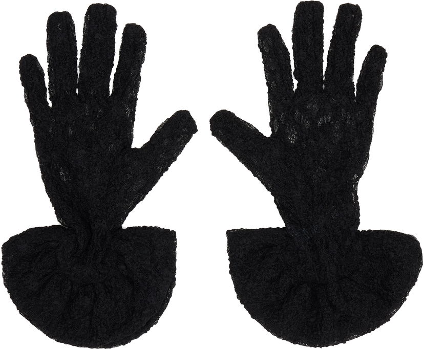 Rukavice Anna Sui Anna Sui Short Lace Gloves Crna | 1125L94