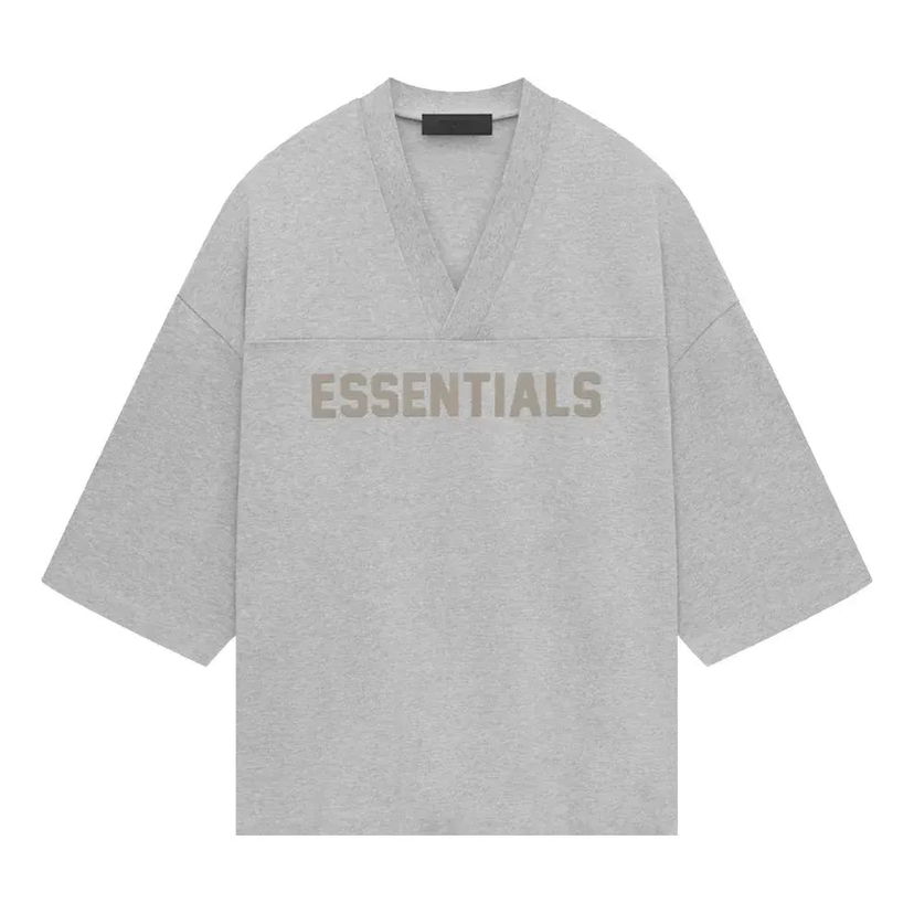 Majica kratkih rukava Fear of God Essentials Heavy Jersey Football T-Shirt Siva | 125SP244106F