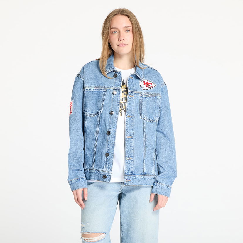 Jakna New Era New Era Kansas City Chiefs Denim Jacket Plava | 60667895