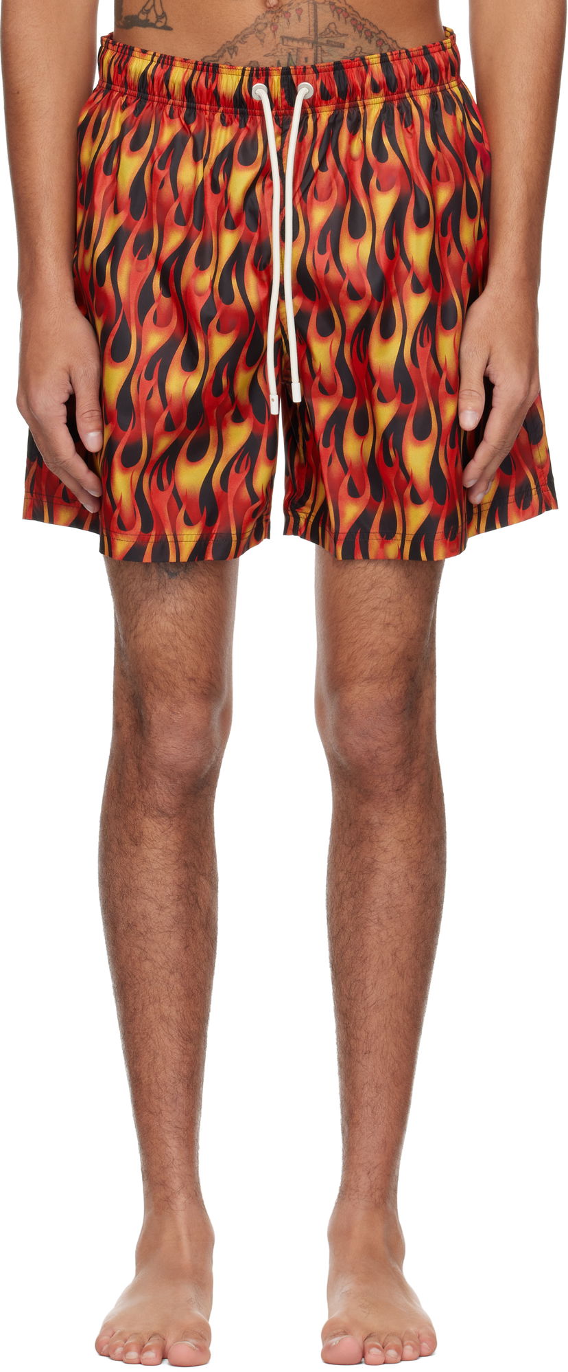 Kupaći kostimi Palm Angels Palm Angels Flames Swim Shorts Višebojno | PMFD012S25FAB0072518