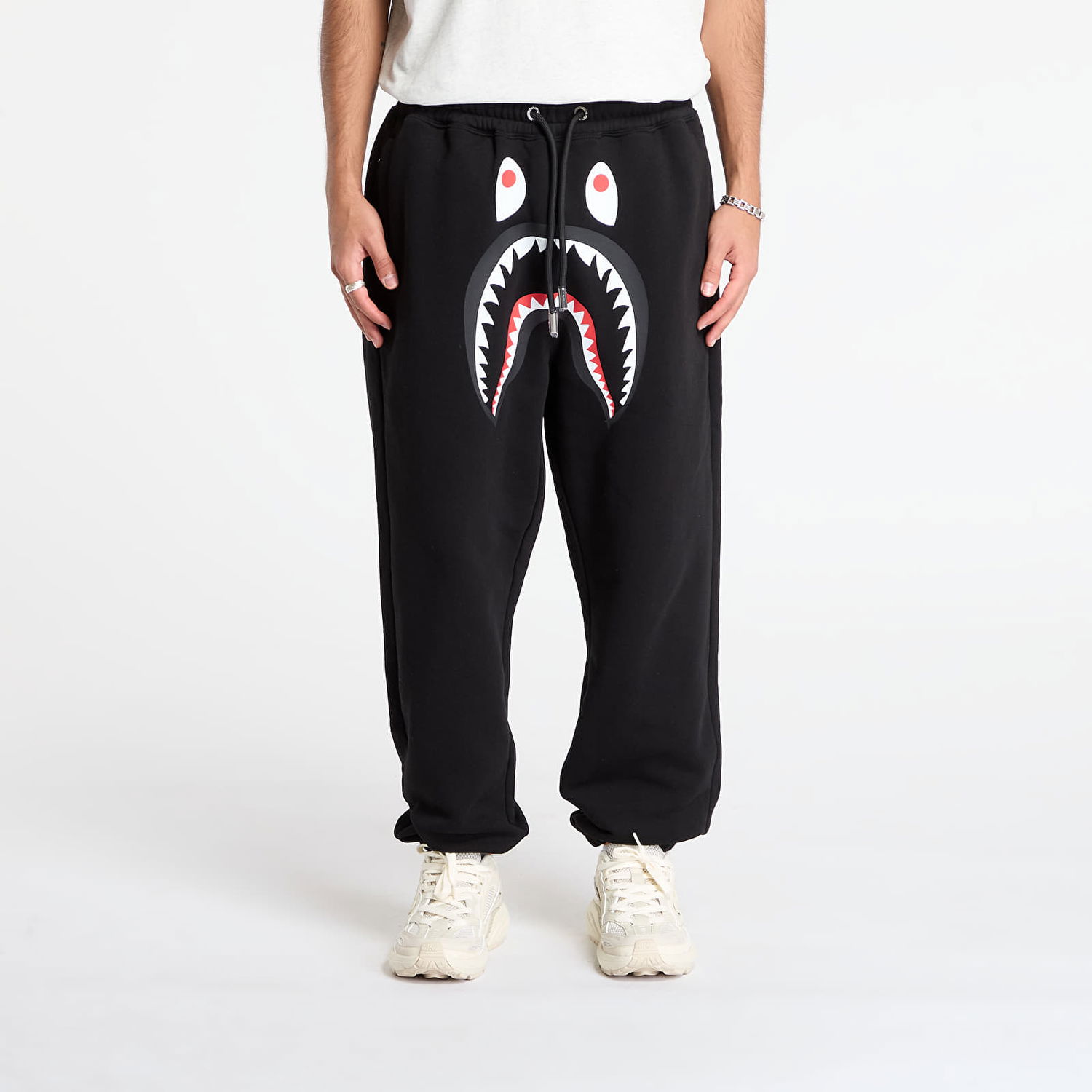 Trenirka BAPE Shark Relaxed Fit Sweat Pants XXL Crna | 001PTL801321MBLK, 0