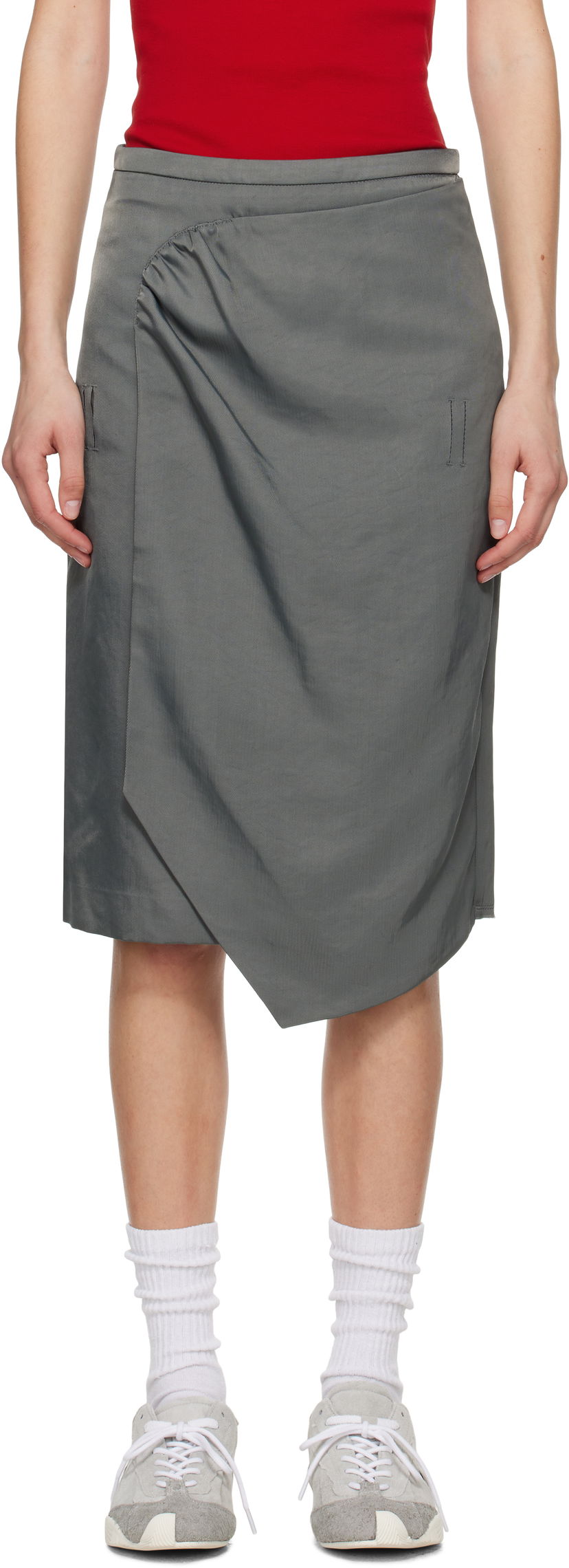 Suknja ADER ERROR ADER error Product. 67 Midi Wrap Skirt Siva | BO01SSSK0201CC