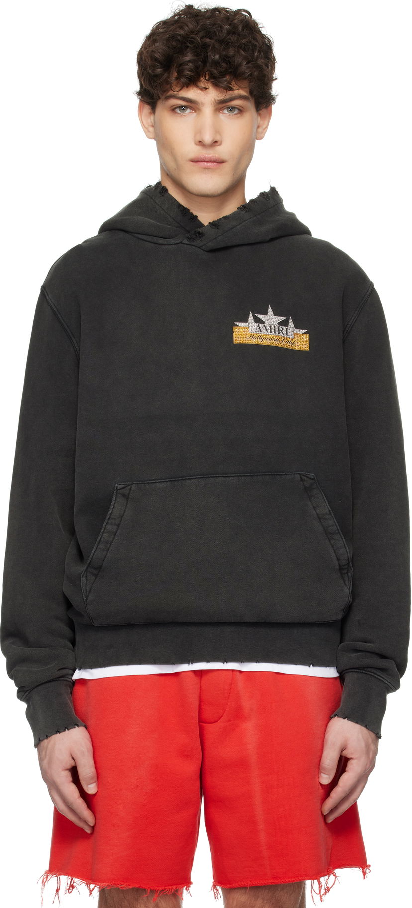 Dukserice AMIRI AMIRI Vintage Crystal Star Hoodie Crna | AMJYHD1095