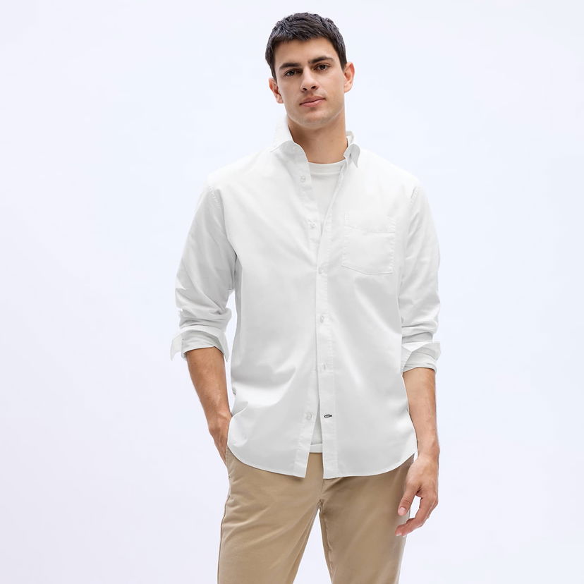 Košulja GAP Standard Stretch Poplin Shirt Optic White Bijela | 750552-09