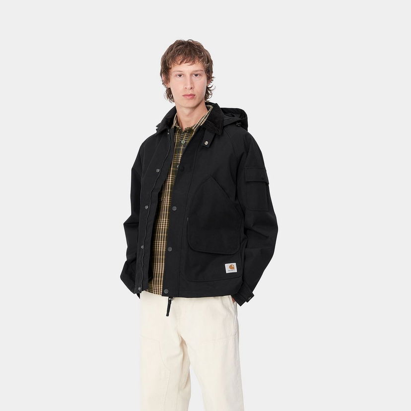 Parka Carhartt WIP Clarton Hooded Workwear Jacket Crna | I033871_8