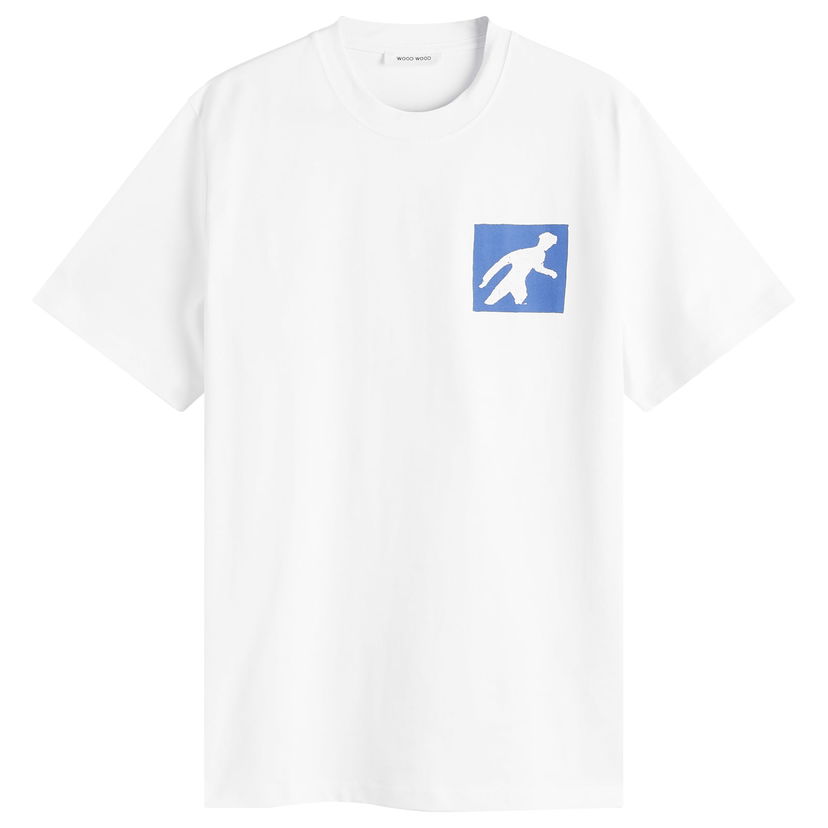 Majica kratkih rukava WOOD WOOD Stone Age Print T-Shirt White Bijela | 30250232-0001