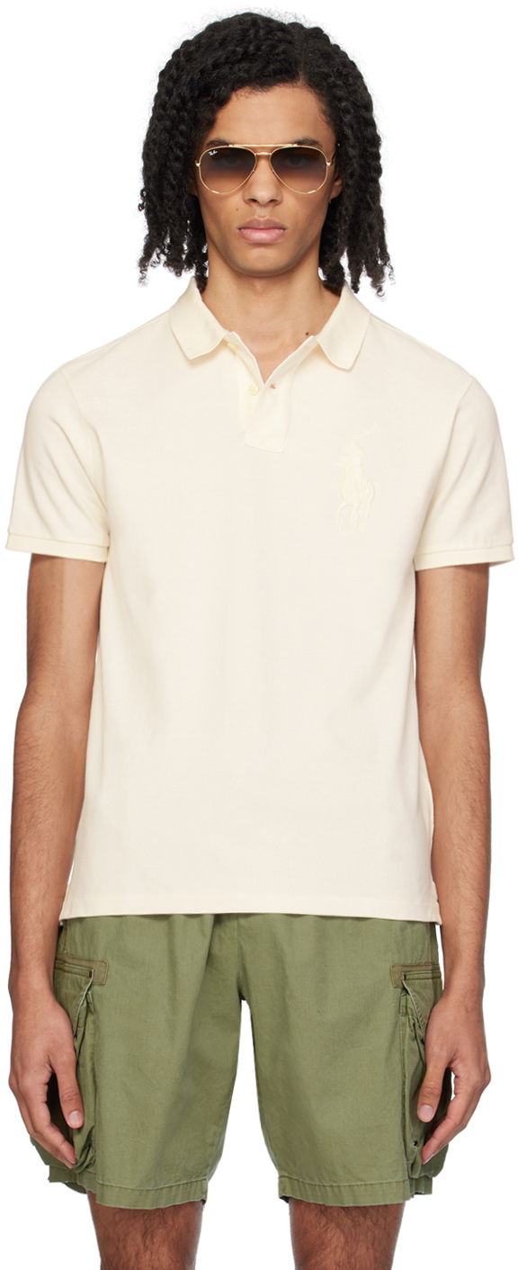 Polo majica Polo by Ralph Lauren Off-White Big Pony Polo Bijela | 710938137004