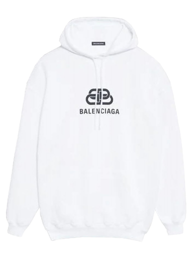 Dukserice Balenciaga BB Fleece Hoodie Bijela | 570811TEV199044