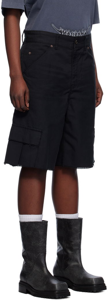 Kratke hlače We11done We11done Cropped Cargo Shorts Crna | WD-DP0-24-344-M-BK, 1