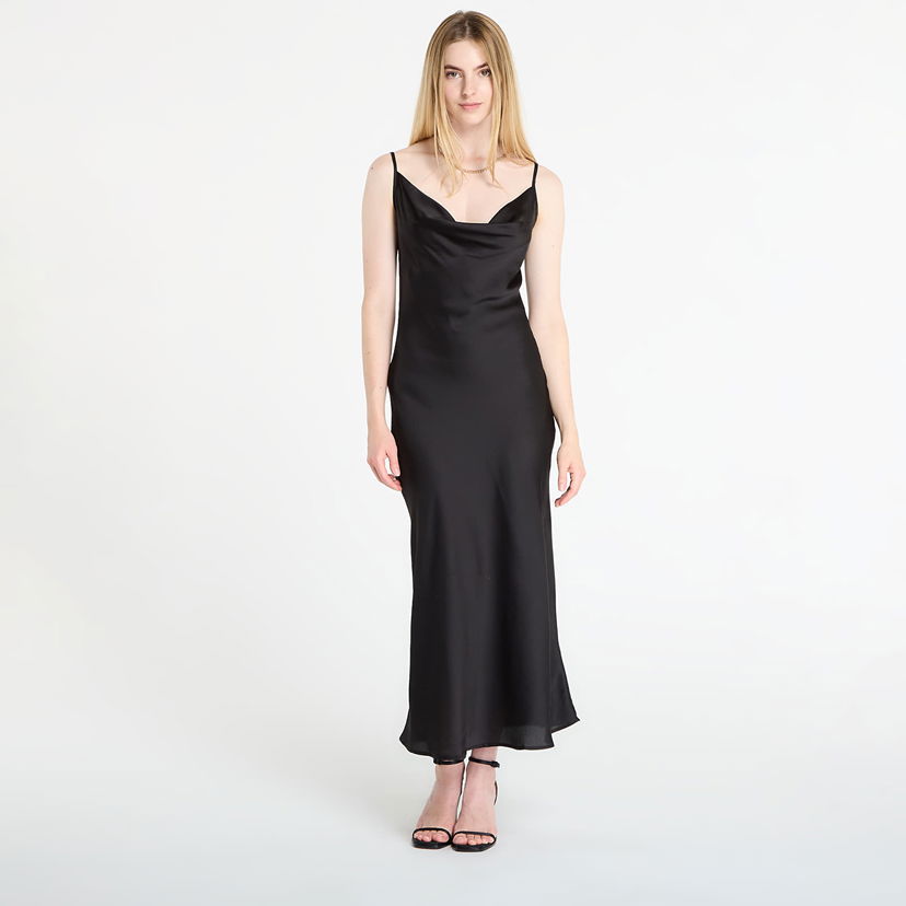 Haljina GUESS GUESS Akilina Cowl Neck Slip Dress Crna | W5GK85WH9C2-JBLK