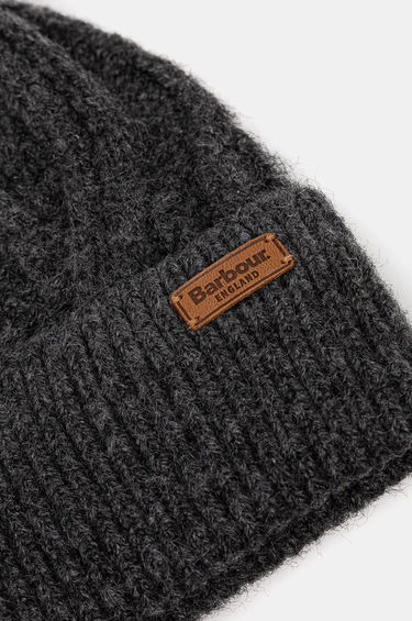Kapica Barbour Cable Knit Pom Beanie Siva | LHA0555, 2