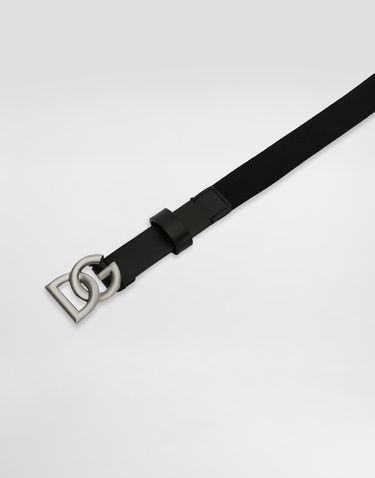 Pojasevi Dolce & Gabbana Dolce & Gabbana Calfskin and Elastic Belt Crna | EC0086AQ61680999, 1