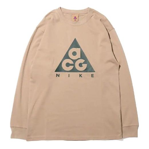 Majica kratkih rukava Nike ACG ACG Basic Logo Long Sleeve T-Shirt Bež | BQ7203-247