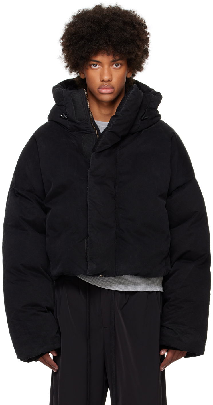 Pernata jakna Entire Studios Puffer Down Jacket With Hood Crna | ES2396IR