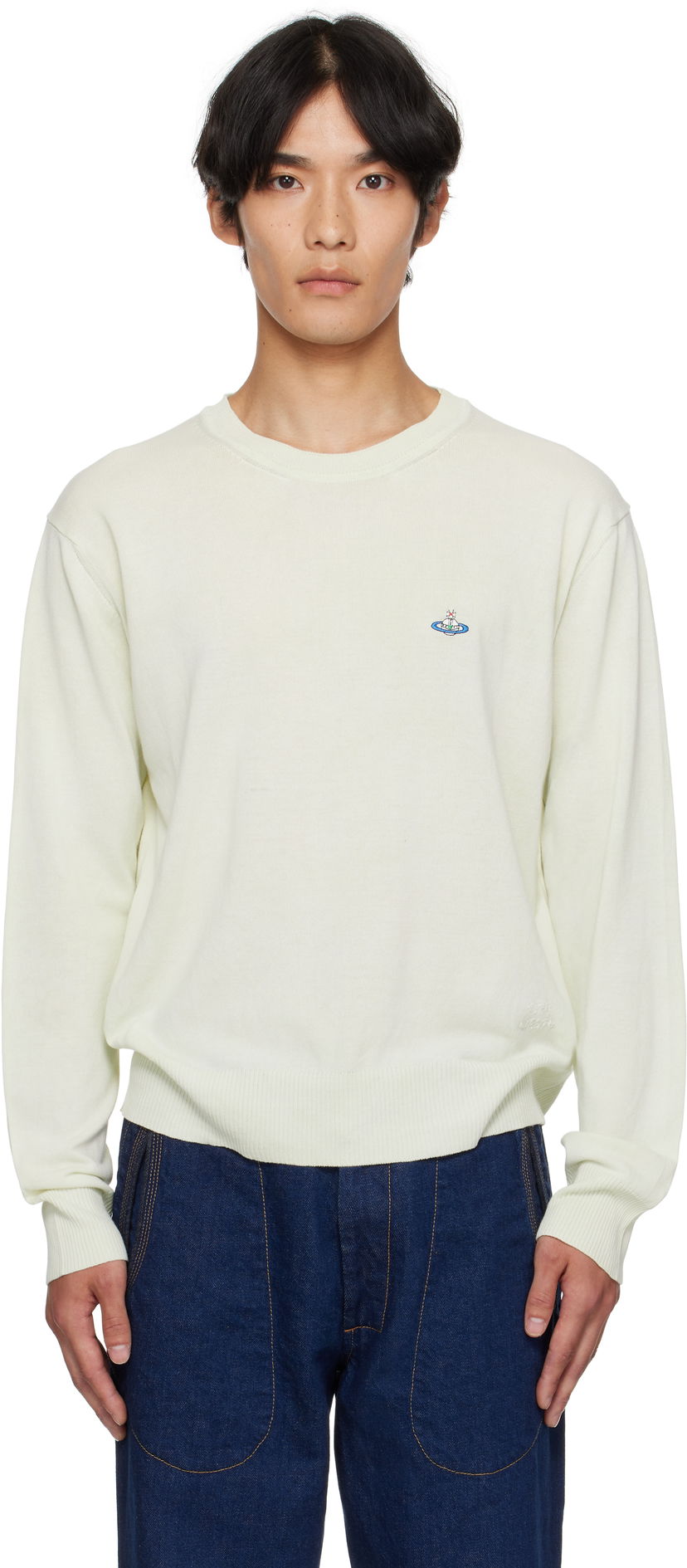 Džemper Vivienne Westwood Vivienne Westwood Alex Round Neck Sweater Zelena | 27010012-Y003K-