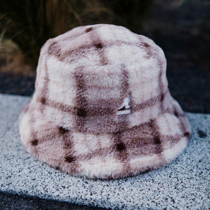 Šešir Kangol Kangol Faux Fur Bucket Hat Smeđa | K4370-BM266