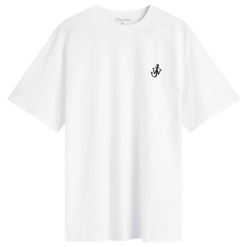 Majica kratkih rukava JW Anderson Jersey Anchor Embroidery T-Shirt Bijela | JT0257-PG1510-001