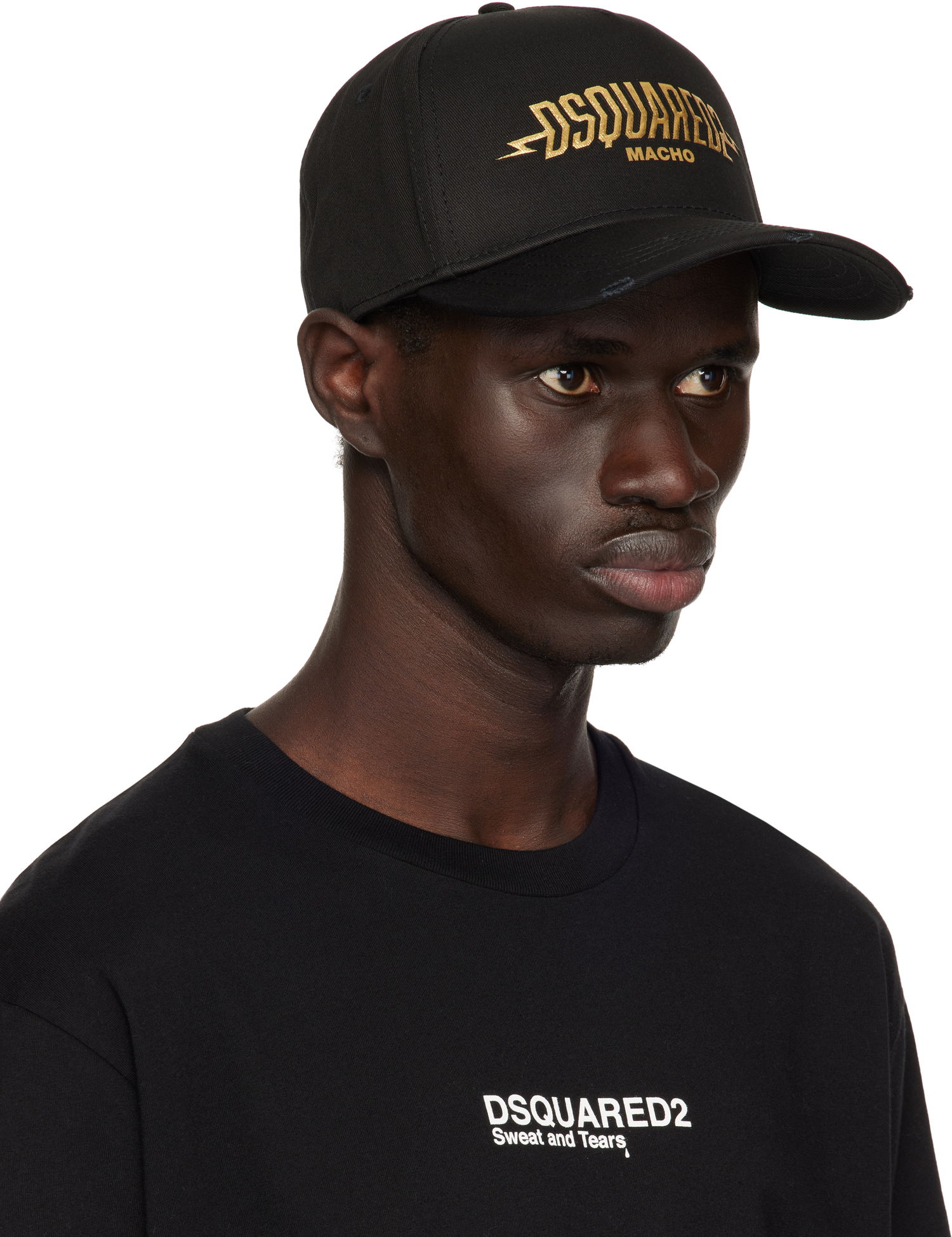 Kapa DSQUARED2 Dsquared2 'Macho' Baseball Cap Crna | BCM0906 05C00001 2124, 1
