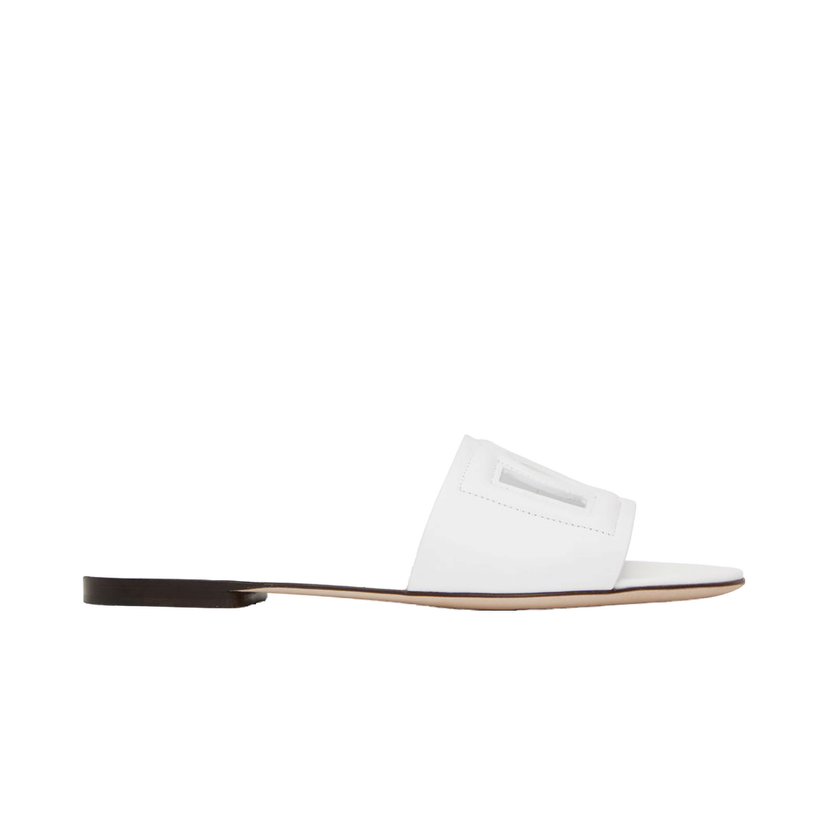 Tenisice i cipele Dolce & Gabbana White 'DG' Cutout Slides Bijela | CQ0436 AY329