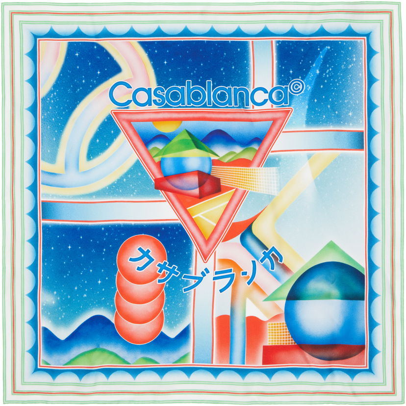 Šal Casablanca Casablanca Silk Scarf Višebojno | APF25-ACC-053-03
